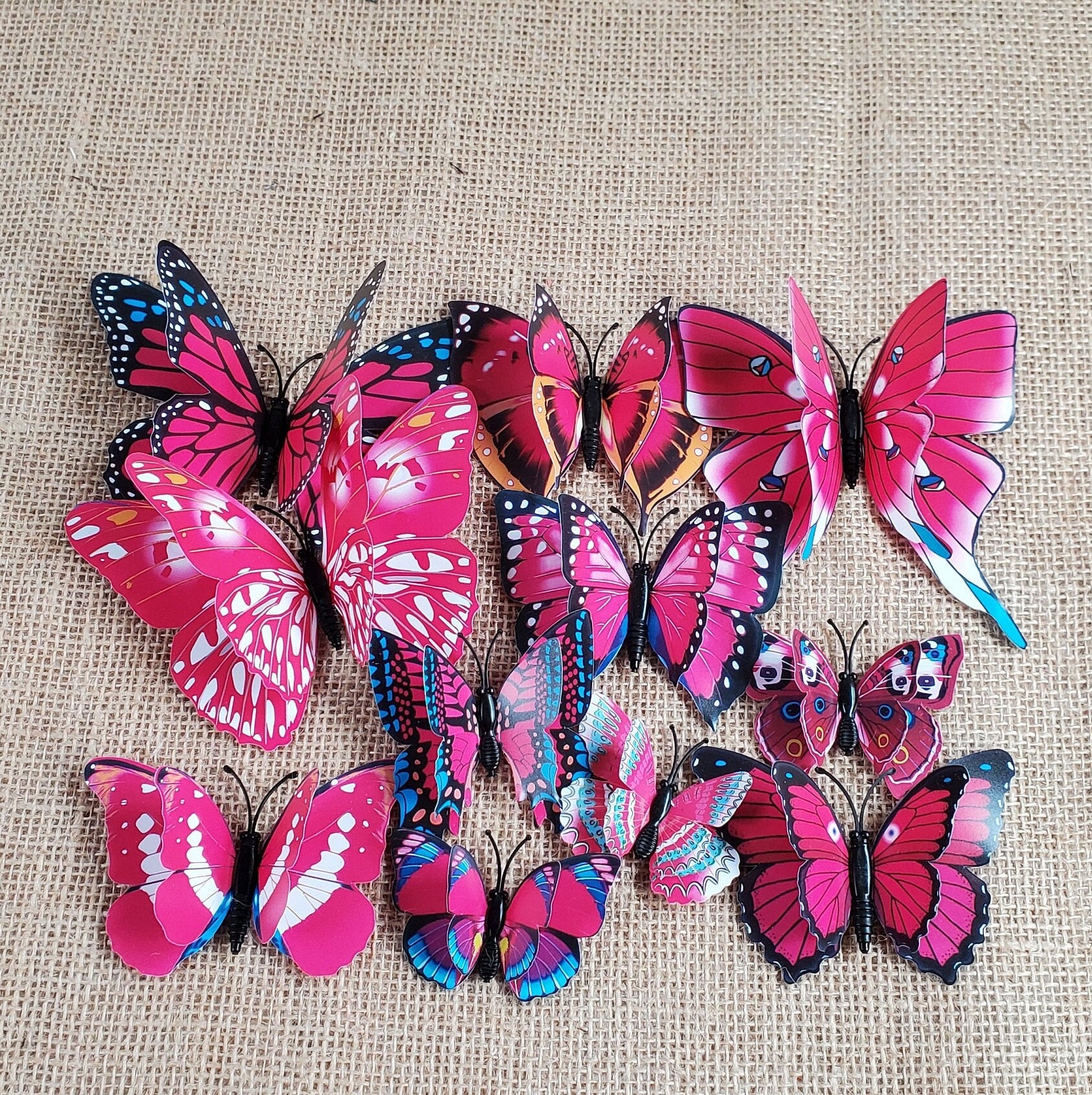 3D Butterfly Wall Decals: DIY PVC Art, Wedding Decor (12pcs/set)
